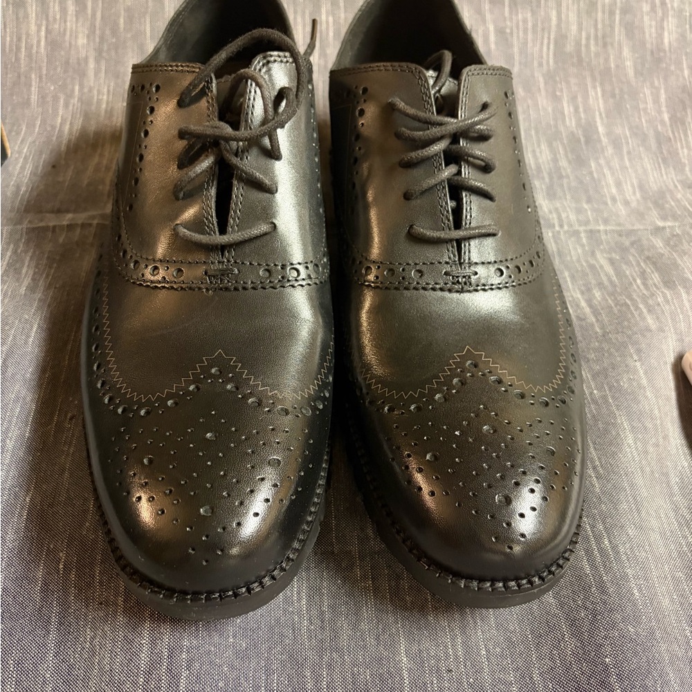Men’s Cole Haan ZeroGrand Black Oxford Wing Tip Brogues 13 New in Box